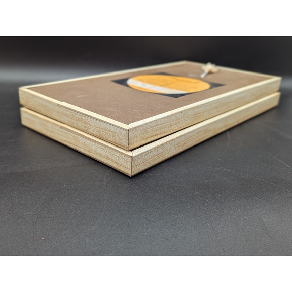 VTG Four Seasons Metal Craft MCM 3D Regency Wall Art Set of 2 Autumn Spring - Picture 10 of 10